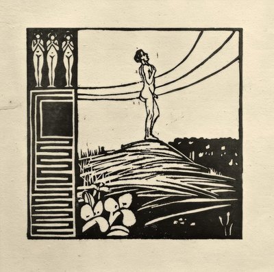 山の上の男性像（憧れ） 作： Ernst Ludwig Kirchner