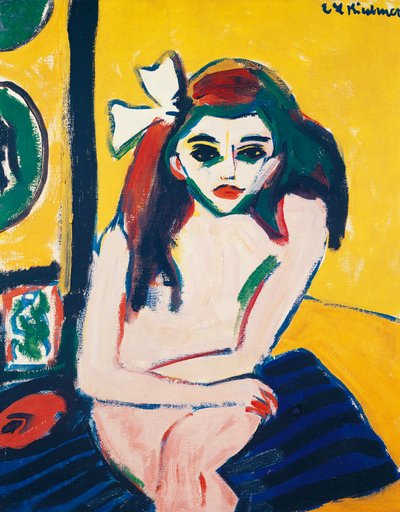 エルンスト・ルートヴィヒ・キルヒナー（1880-1938）の「マルセラ」。 作： Ernst Ludwig Kirchner
