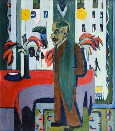 彼のスタジオのマックス・リーバーマン。マックスリーバーマンのスタジオでの撮影、1926年 作： Ernst Ludwig Kirchner