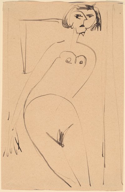 ヌード 作： Ernst Ludwig Kirchner