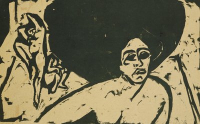 ヌードダンサー;裸のダンサー、1909 作： Ernst Ludwig Kirchner