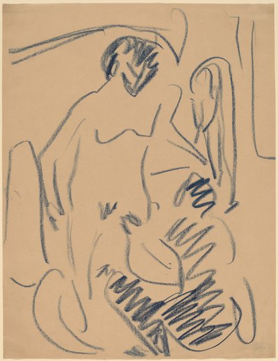 ヌード・オン・ザ・ビーチ 作： Ernst Ludwig Kirchner