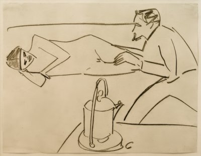 無題（FränziとErich Heckelとの会話） 作： Ernst Ludwig Kirchner