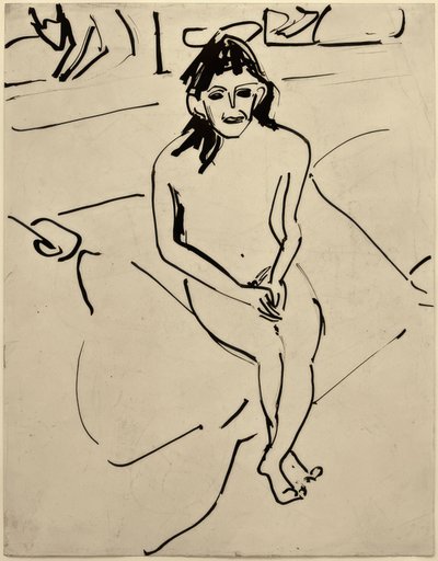 無題（マルセラ） 作： Ernst Ludwig Kirchner