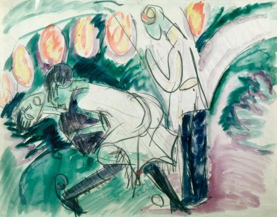 パントマイムIII 作： Ernst Ludwig Kirchner