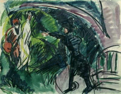 パントマイムレイマンI 作： Ernst Ludwig Kirchner