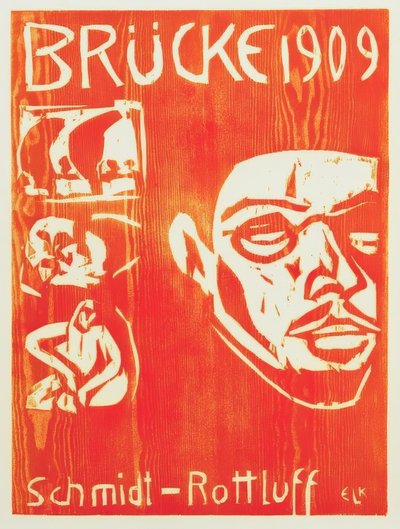 シュミット・ロットラフの肖像 作： Ernst Ludwig Kirchner