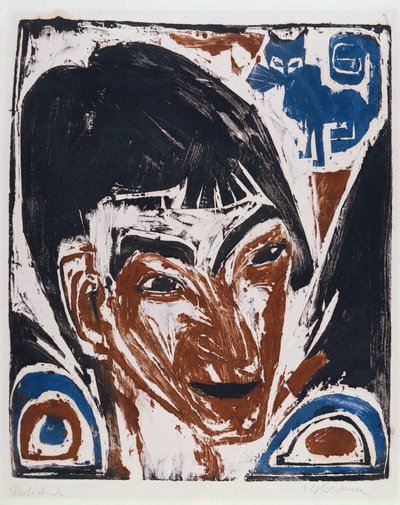 オットーミュラーの肖像 作： Ernst Ludwig Kirchner