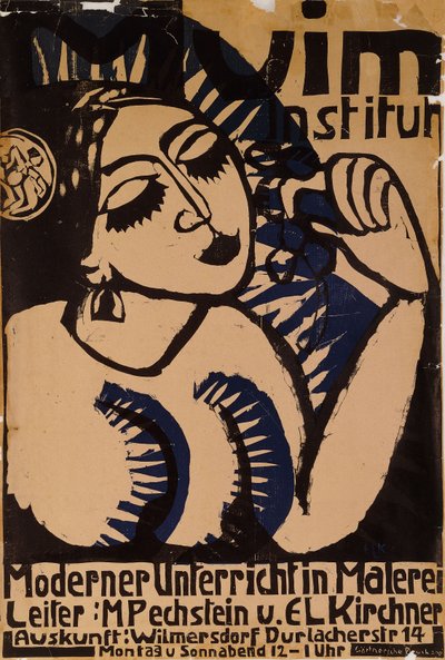 ポスター研究所ムイム;プラカットムイム研究所、1911年 作： Ernst Ludwig Kirchner