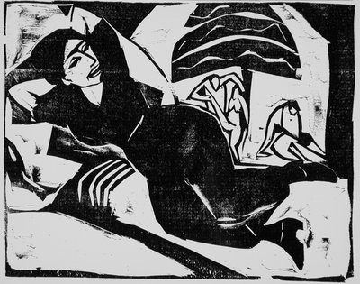 休息、1911 作： Ernst Ludwig Kirchner
