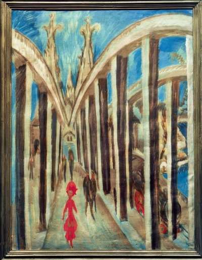 ケルン近くのライン橋 作： Ernst Ludwig Kirchner