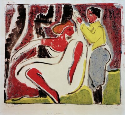 ダンサーのロシアのカップル 作： Ernst Ludwig Kirchner