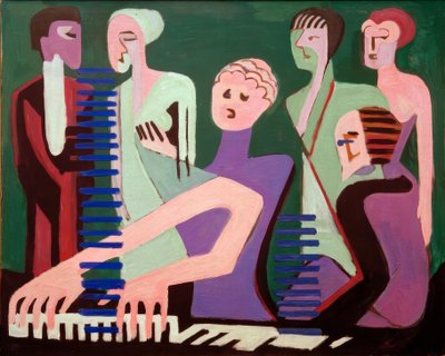 ピアノの歌手 作： Ernst Ludwig Kirchner