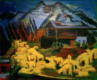 羊の群れ 作： Ernst Ludwig Kirchner