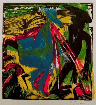 シュレミールの影との出会い 作： Ernst Ludwig Kirchner