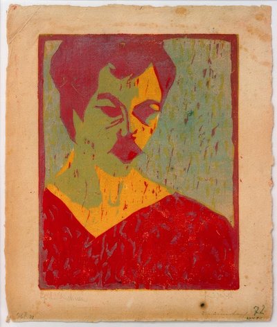 自画像 作： Ernst Ludwig Kirchner