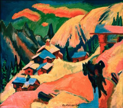 雪の中でStafelalp 作： Ernst Ludwig Kirchner