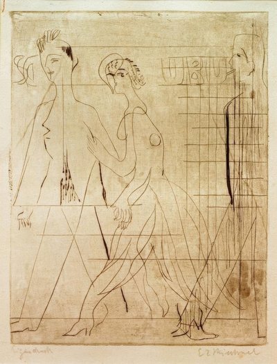 ストリートシーン 作： Ernst Ludwig Kirchner
