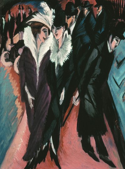 ストリート、ベルリン 作： Ernst Ludwig Kirchner