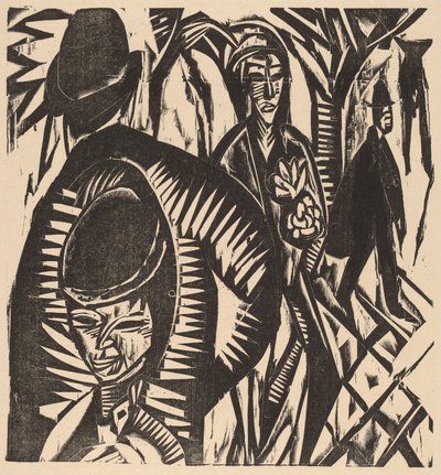 雨上がりの街並み 作： Ernst Ludwig Kirchner