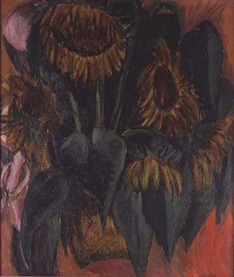 ヒマワリ 作： Ernst Ludwig Kirchner