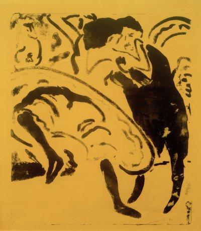 踊るカップル 作： Ernst Ludwig Kirchner