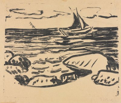 スターベルク近くの海 作： Ernst Ludwig Kirchner