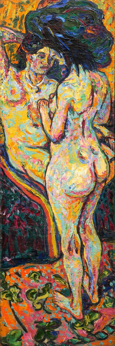 2 つの裸体 [表] 作： Ernst Ludwig Kirchner