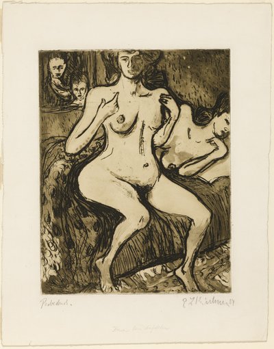 二人の姉妹 作： Ernst Ludwig Kirchner