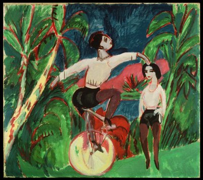 一輪車ライダー 作： Ernst Ludwig Kirchner