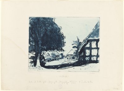 ヴィレッジ・ストリート 作： Ernst Ludwig Kirchner