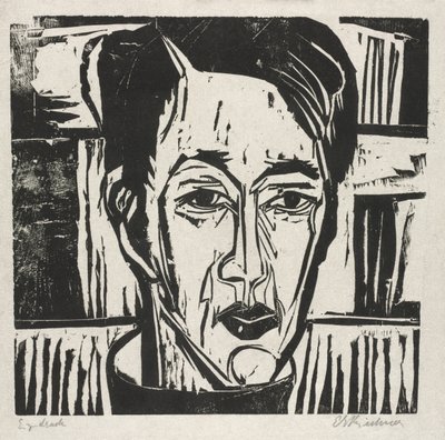 ウェーリン、正面向き 作： Ernst Ludwig Kirchner