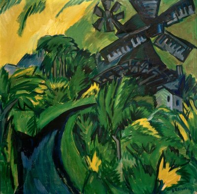 フェーマルンの風車 作： Ernst Ludwig Kirchner