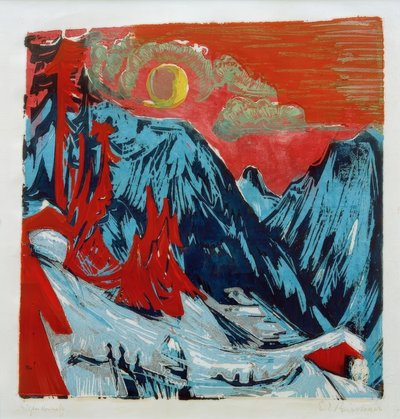 冬の口夜 作： Ernst Ludwig Kirchner