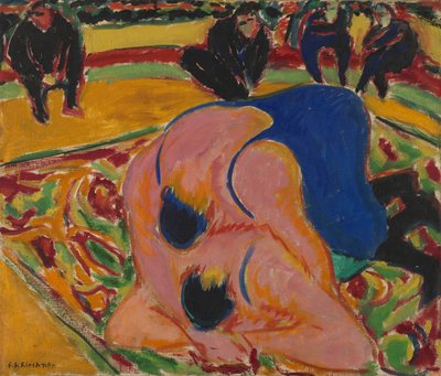 サーカスのレスラー 作： Ernst Ludwig Kirchner