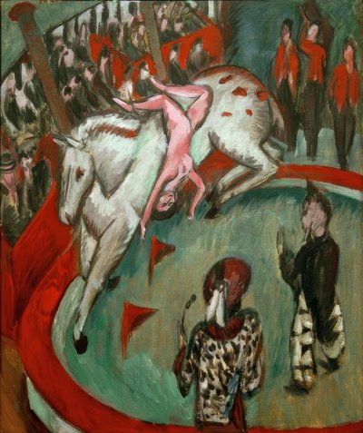 サーカスライダー 作： Ernst Ludwig Kirchner