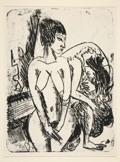 二人の女性 作： Ernst Ludwig Kirchner
