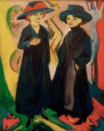二人の女の子（ミディ） 作： Ernst Ludwig Kirchner