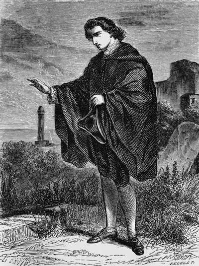 Entail のイラスト、Ernst Theodor Amadeus Hoffmann (1776-1822) による中編小説、彫刻 作： Ernst Theodor Amadeus Hoffmann