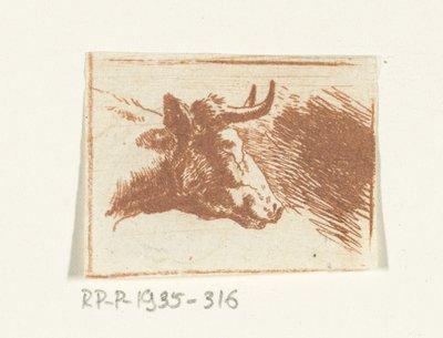 右に牛の頭 作： Ernst Willem Jan Bagelaar