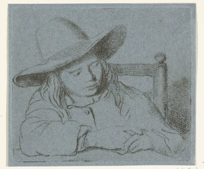 帽子をかぶって眠る少年 作： Ernst Willem Jan Bagelaar