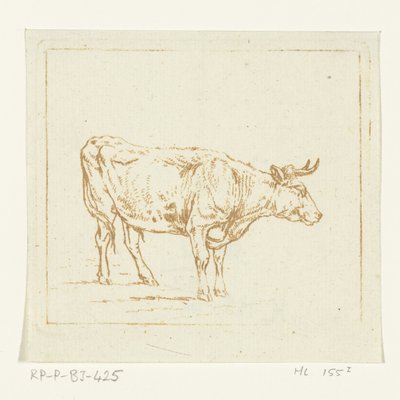 雄牛の立っている、右に 作： Ernst Willem Jan Bagelaar