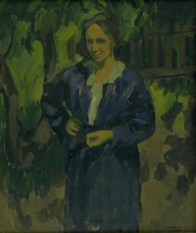 庭の貴婦人。 アンナ・ソラップ 作： Ernst Zeuthen