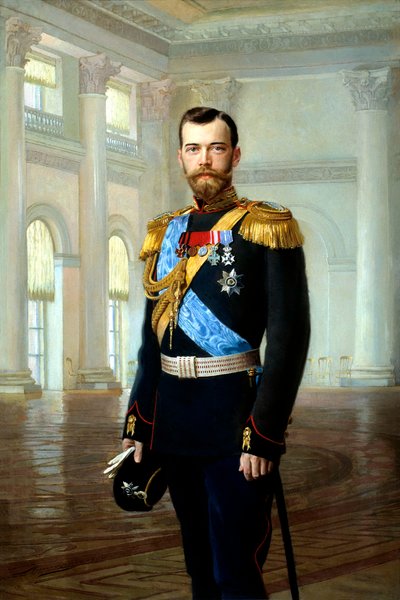 ニコラス2世皇帝の肖像、1900年 作： Ernst von Liphart