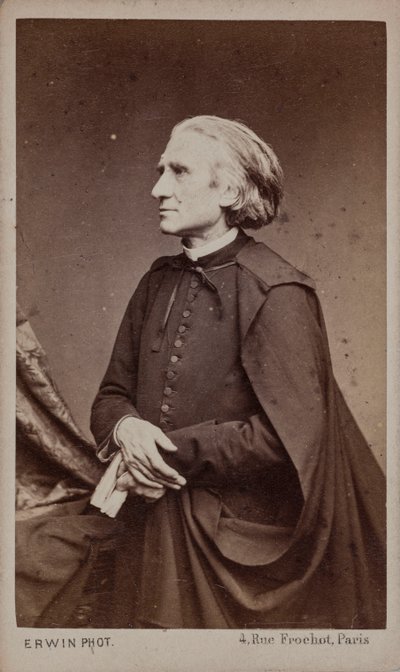 作曲家フランツ・リストの肖像 1811-1886. 作： Erwin Hanfstaengl