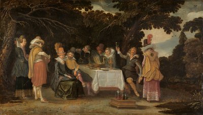 野外パーティー 作： Esaias I van de Velde