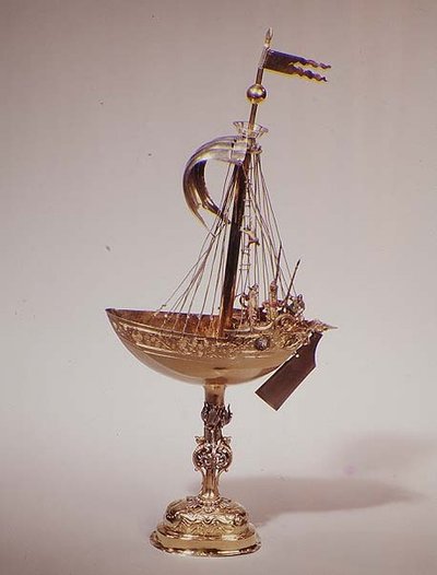 Nef、c.1610（パーセルゴールドシルバー） 作： Esaias Zur Linden