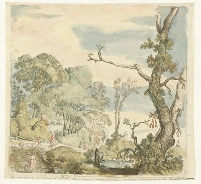 木々のある風景 作： Esaias van de Velde