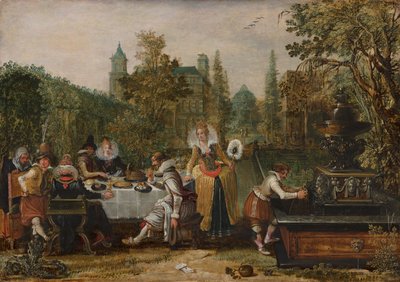 公園の陽気な会社、1614 作： Esaias van de Velde