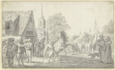馬市場 作： Esaias van de Velde